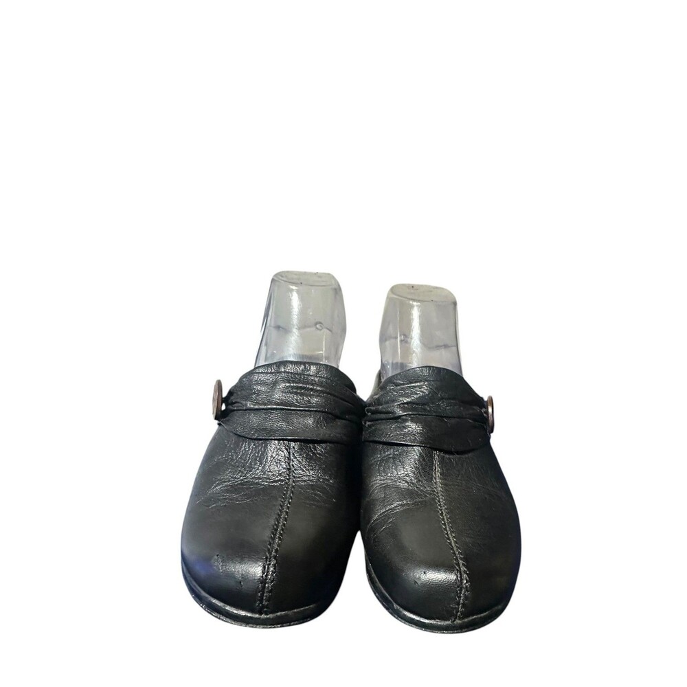 YUU Womens Clogs Black Sz 7 Shoes Bethanee Slip On Embossed Comfort Boho - Picture 3 of 10
